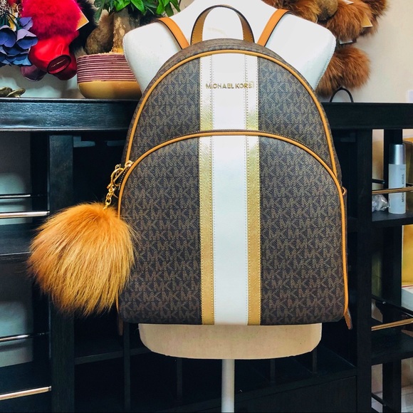 3PCS Michael Kors Abbey Large Backpack Wallet Set - Picture 7 of 8